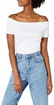 Urban Classics Ladies Off Shoulder Ripp Tee white