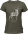 Fjällräven Deer Print T-Shirt W (89879) tarmac