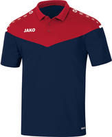 Jako 6320-91-M, JAKO Sport-Polo Champ 2.0 (100% Polyester) marineblau/rot Herren,