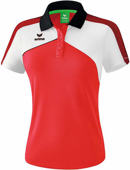 Erima Damen Poloshirt Premium One 2.0 (1111810) rot/weiß/schwarz