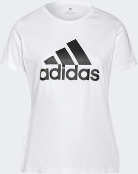 Adidas Essentials Logo T-Shirt Plus Size white/black (H07803)