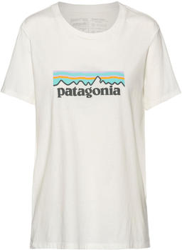Patagonia Women's Pastel P-6 Logo Organic Crew T-Shirt White