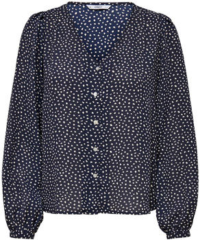 Only Onlsonja Life L/s Button Top Noos Ptm (15251513) NightSky/AopDotWMacadamia