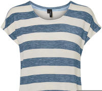 Vero Moda Kurzarmshirt "VMWIDE STRIPE SL TOP GA JRS NOOS" Viskosemischung