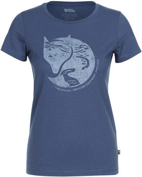 Fjällräven Arctic Fox Print T-Shirt W indigo blue