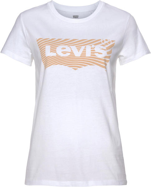 Levi's The Perfect Graphic Tee wavy fill white(17369-1797)