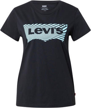 Levi's The Perfect Graphic Tee wavy fill caviar (17369-1798)