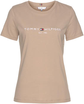 Tommy Hilfiger Essential Crew Neck Logo T-Shirt (WW0WW28681) beige
