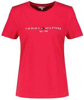 Tommy Hilfiger Essential Crew Neck Logo T-Shirt (WW0WW28681) pink splendor