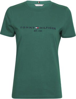 Tommy Hilfiger Essential Crew Neck Logo T-Shirt (WW0WW28681) tropical emerald