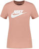 Nike Womens Short Sleeve T-Shirt Sportswear Essential, Rose Whisper/White,