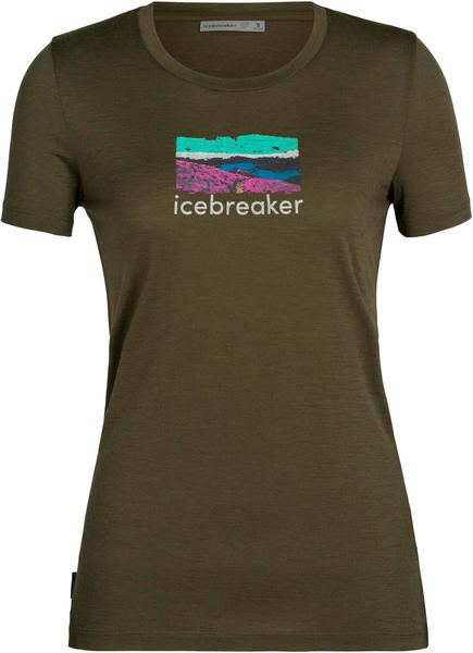 Icebreaker Women's Merino Tech Lite II Short Sleeve T-Shirt Trailhead loden