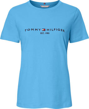 Tommy Hilfiger Essential Crew Neck Logo T-Shirt (WW0WW28681) hydrangea blue