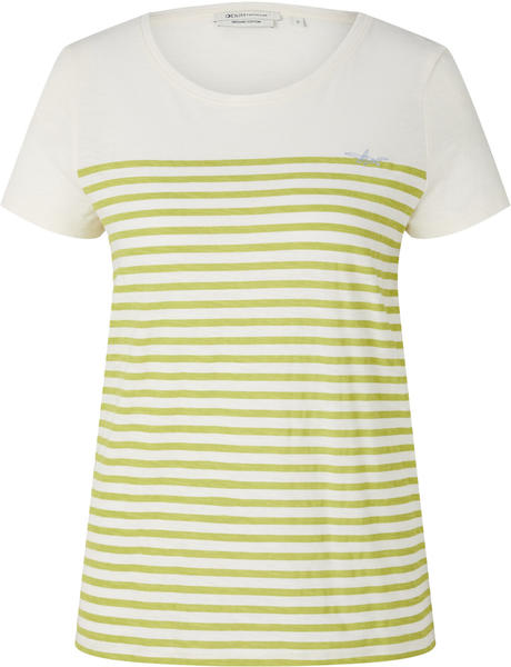 Tom Tailor Denim T-Shirt (1030477) green white stripe