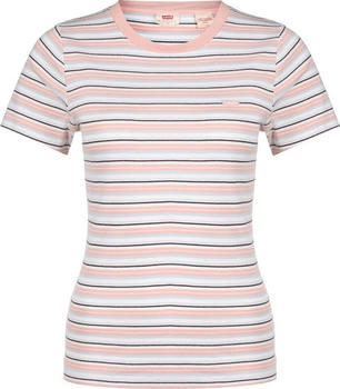 Levi's Ribbed Baby Tee (37697) coco stripe/evening sands