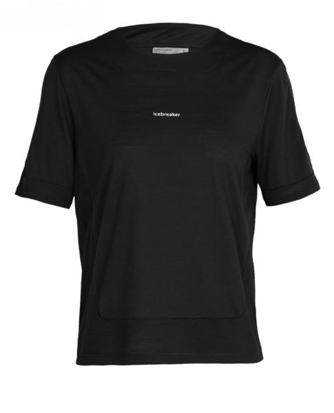 Icebreaker Women's ZoneKnit Merino Short Sleeve T-Shirt (0A59LJ) black