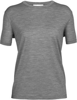 Icebreaker Women's Merino Granary Short Sleeve T-Shirt (0A56EM) metro heather