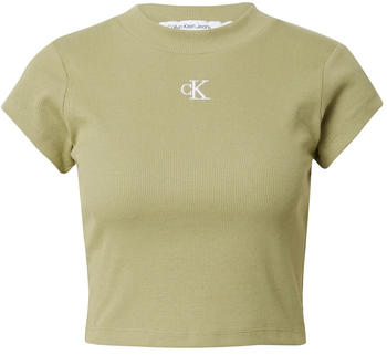 Calvin Klein Cropped T-Shirt (J20J218337) faded olive