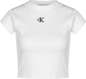 Calvin Klein Cropped T-Shirt (J20J218337) white