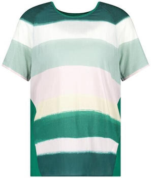 Gerry Weber Shirt mit gestreiftem Vorderteil (1_670038-44046_5032) grün/lila-pink
