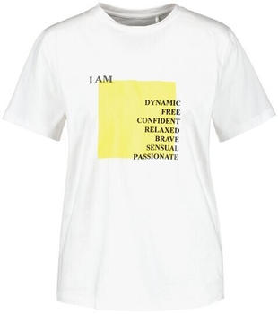 Taifun T-Shirt mit Wording-Print bioRe® (11_171029-16133_9602) Weiß gemustert