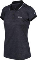 Regatta Funktionspoloshirt "Remex II" in Schwarz, Gr&ouml;&szlig;e 42, Damen