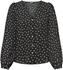Only Onlsonja Life L/s Button Top Noos Ptm (15251513) black aop julia small flower