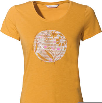 VAUDE Women's Skomer Print T-Shirt II (42626) burnt yellow
