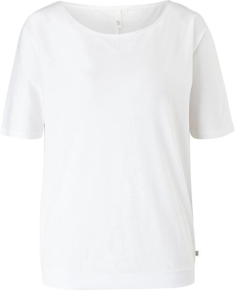 S.Oliver Jerseyshirt aus Baumwollmix (2109303.0100) weiß