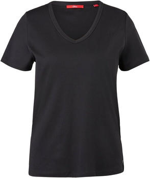 S.Oliver T-Shirt aus Baumwolle (04.899.32.6898) schwarz