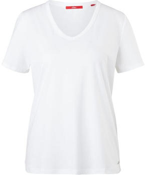 S.Oliver T-Shirt aus Baumwolle (04.899.32.6898.0100) weiß