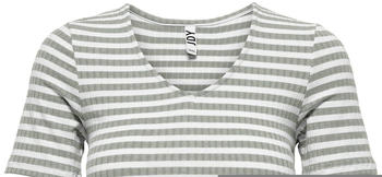 Only Fransiska Stripe Short Sleeve U Neck Grau (15253481)