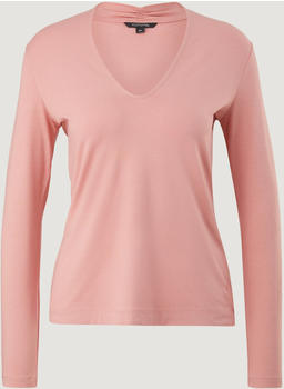 Comma Langarmshirt aus Viskosestretch (2119971.2154) pink