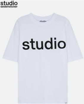 Seidensticker Rundhals T-Shirt Oversized (01.755110-0001) beige/weiß