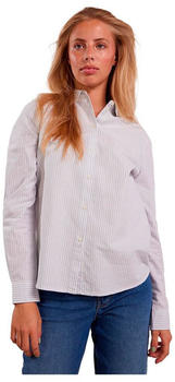 Pieces Irena Oxford Long Sleeve Shirt (17087952) blau