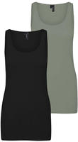 Vero Moda Tanktop "VMMAXI MY SOFT LONG TANK TOP 2-PACK" Packung, 2 Stk.