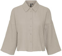 Vero Moda Hemdbluse "VMNATALI CROP SHIRT WVN NOOS" Baumwolle, loose fit