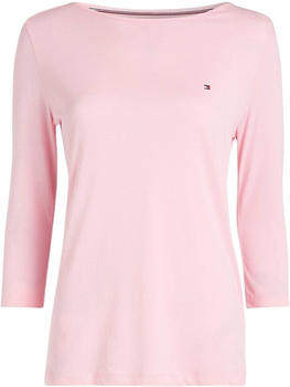 Tommy Hilfiger Slim Fit T-Shirt mit Dreiviertelärmeln (WW0WW31669) rosa