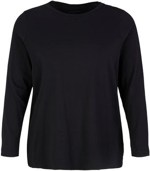 Tom Tailor Plus - Basic Langarmshirt (1035927-14482) deep black