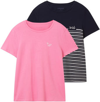 Tom Tailor T-Shirts im Doppelpack (1037224-31647) nouveau pink