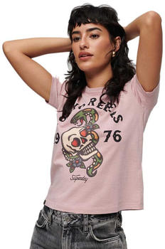 Superdry Tatto Graphic 90's T-Shirt (W1011347A) pink