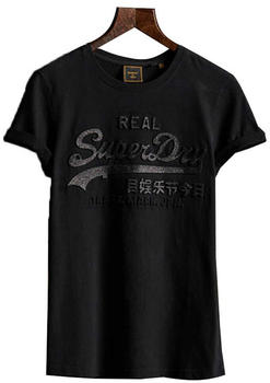 Superdry Vintage Logo Luster T-Shirt (W1010226A) black