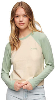 Superdry Essential Logo Baseball T-Shirt (W6011805A) green