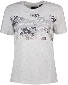 Superdry Vintage Logo Rose Panel T-Shirt (W1010051A) grey