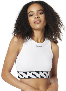 Superdry Code Elastic Crop Top (W6011247A) white
