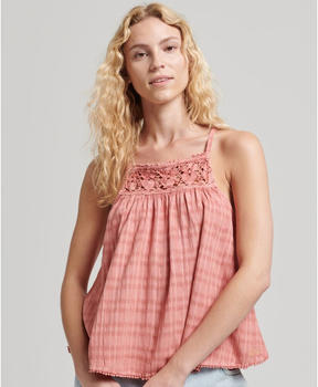 Superdry Vintage Halter Cami Top (W6011552A) pink