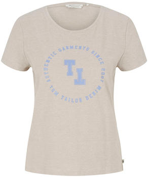 Tom Tailor Denim T-Shirt mit Print (1032808) cloud grey melange