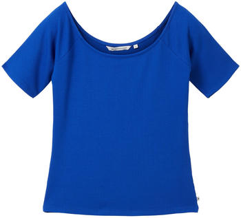 Tom Tailor Denim T-Shirt mit Carmen Ausschnitt (1036557) shiny royal blue