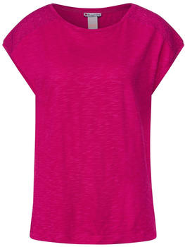 Street One Shirt mit Spitzeneinsatz (A319579) pink