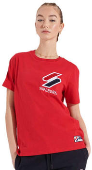 Superdry Sportstyle Chenille T-Shirt (W1010492A) red